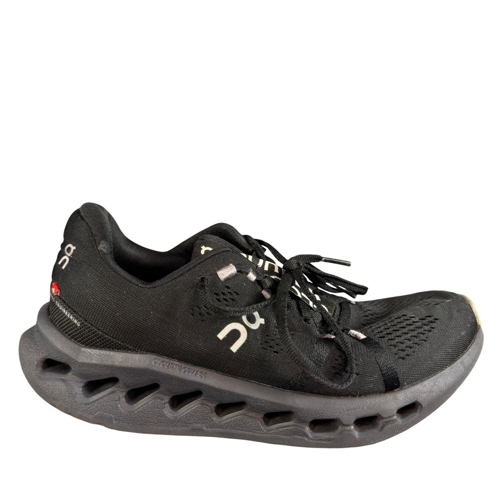 On Cloudsurfer Running Shoes All Black CloudTec Phase Helion Sneakers Women 9